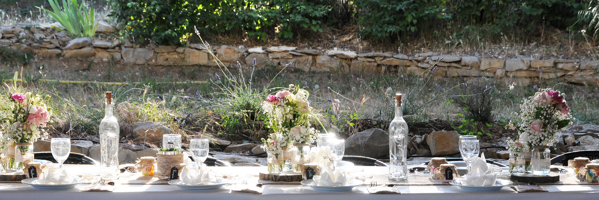 Une table champêtre pour un mariage provençal